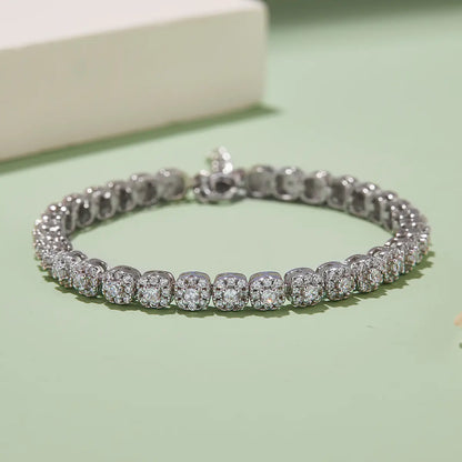 2mm Pavé Moissanite Tennis Bracelet