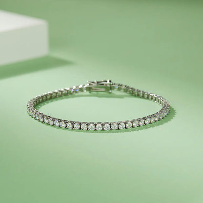 3mm Moissanite Tennis Bracelet
