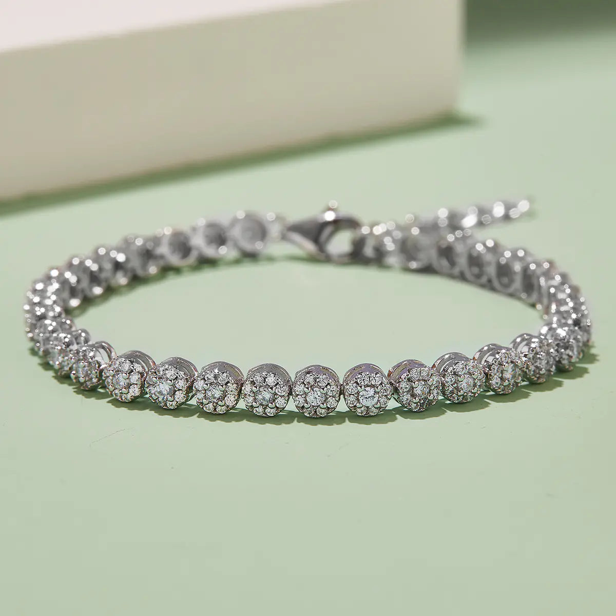 2mm Pavé Moissanite Tennis Bracelet