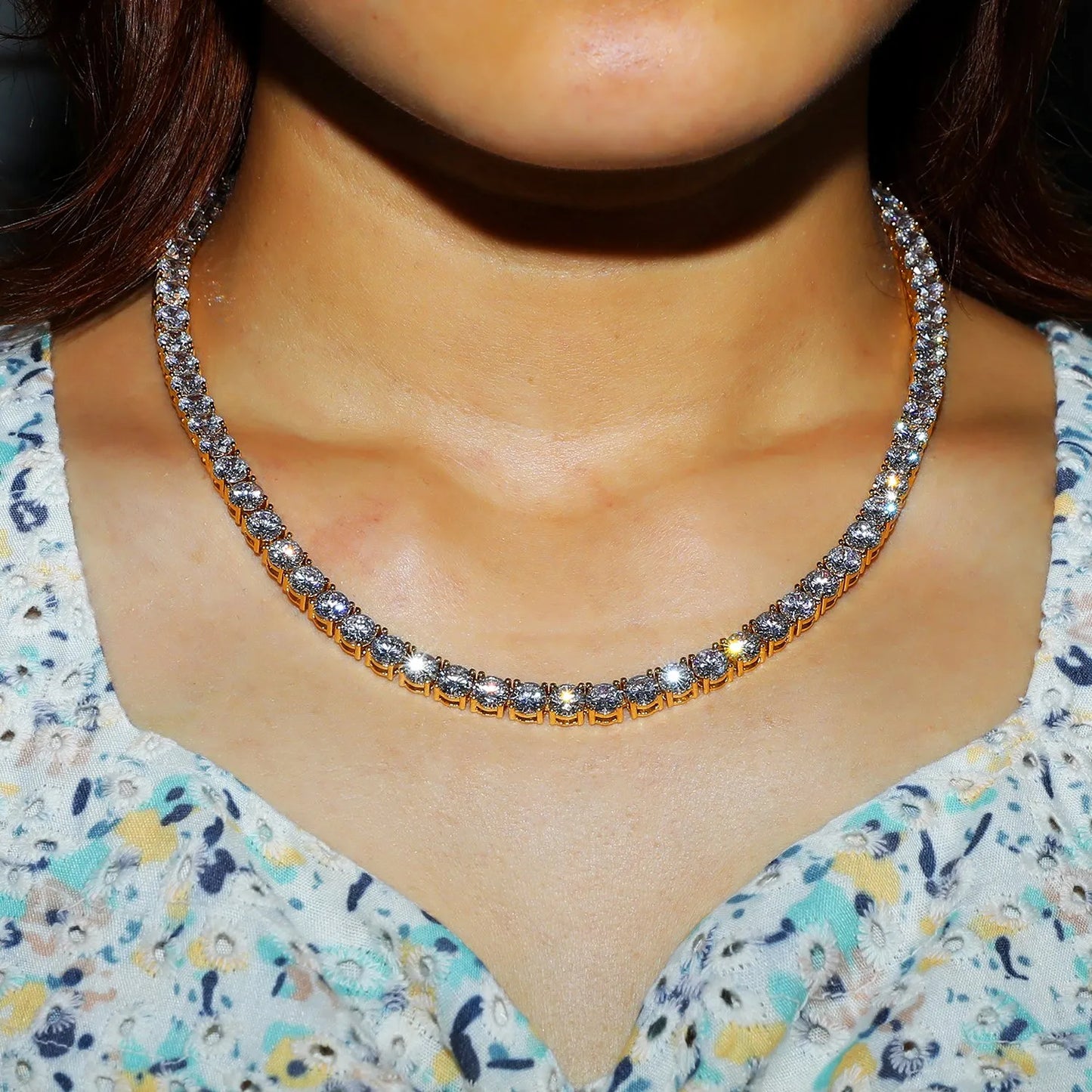 3mm Moissanite Tennis Chain