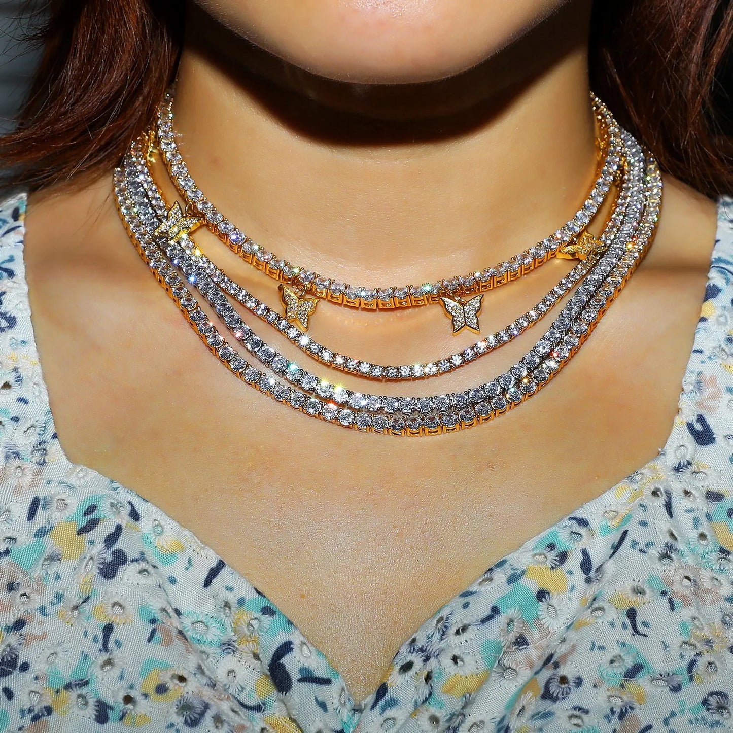 3mm Moissanite Tennis Chain