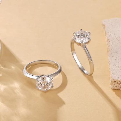 3ct Moissanite Six Prong Ring
