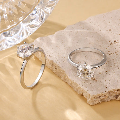 1ct Moissanite Six Prong Ring