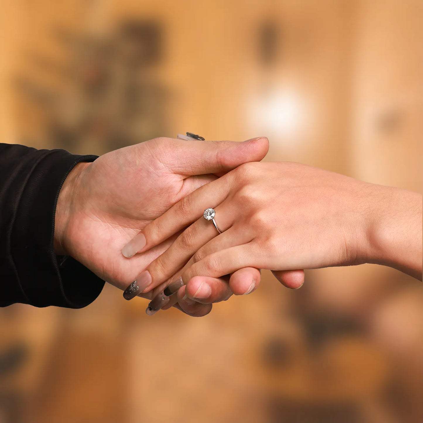 1ct Moissanite Six Prong Ring