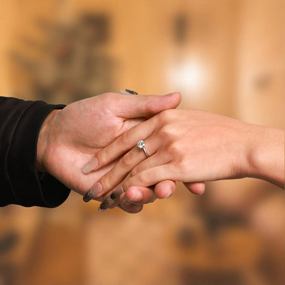 1ct Moissanite Six Prong Ring