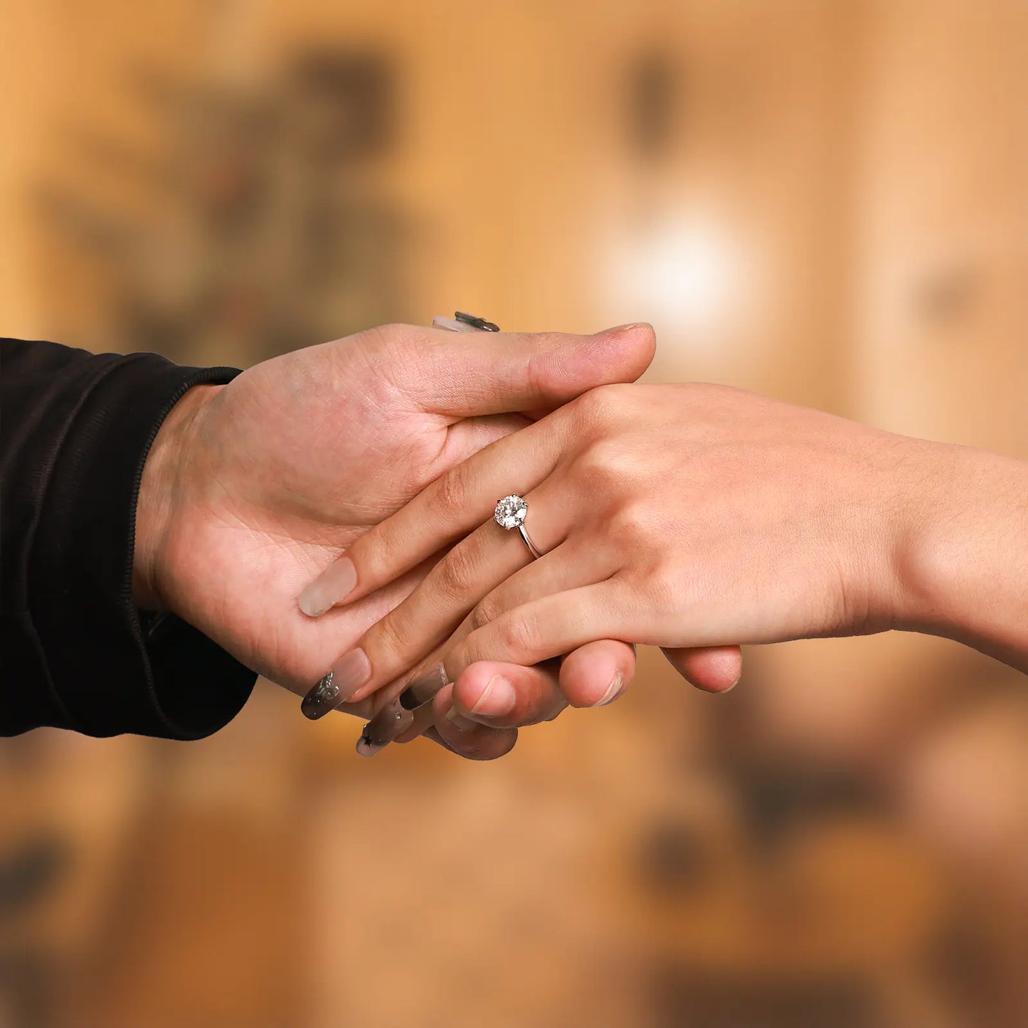 2ct Moissanite Six Prong Ring