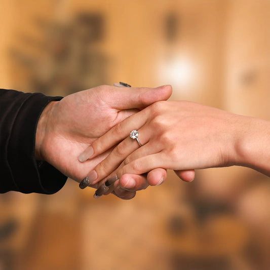 2ct Moissanite Six Prong Ring